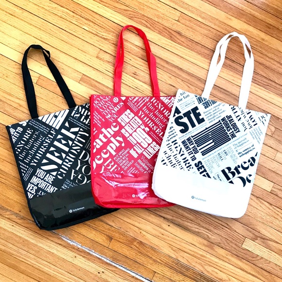 lululemon athletica Handbags - Lululemon Bundle 3 Reusable Shopping Bags ❤️